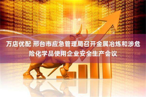 万店优配 邢台市应急管理局召开金属冶炼和涉危险化学品使用企业安全生产会议