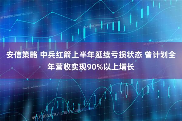 安信策略 中兵红箭上半年延续亏损状态 曾计划全年营收实现90%以上增长