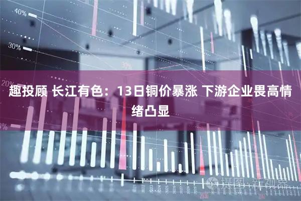 趣投顾 长江有色：13日铜价暴涨 下游企业畏高情绪凸显